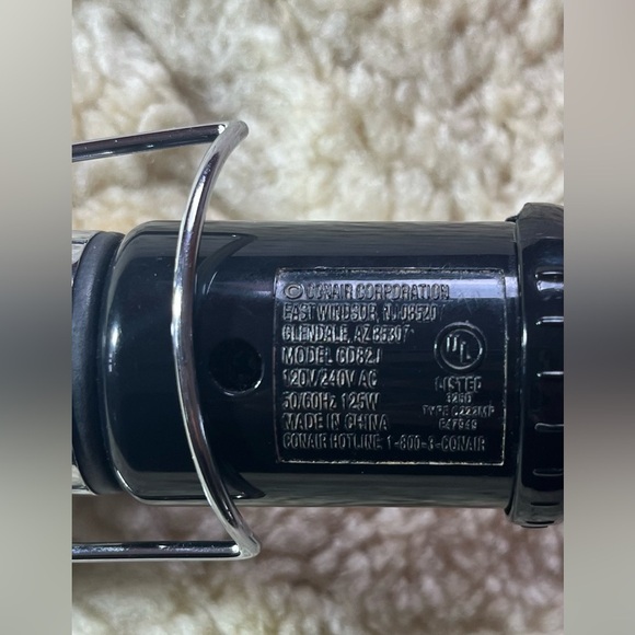 Conair Instant Heat Curling Iron CD82J 1-1/4" Barrel Black/Silver Tested*Works - Picture 5 of 7